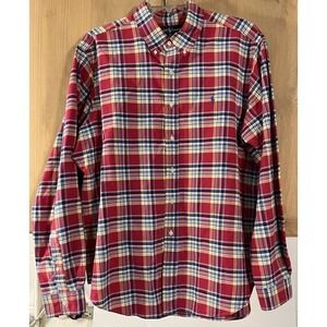 Ralph Lauren Classic Fit LS Button Down Sz XL‎ Multi Color Plaid Pink